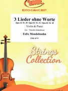 3 Lieder ohne Worte by Mendelssohn Felix - Timofei Dokshitser - for Violin and Piano (Violin and Piano)
