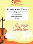 3 Lieder ohne Worte by Mendelssohn Felix - Timofei Dokshitser - for Viola and Piano (Viola and Piano)