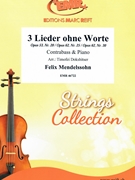 3 Lieder ohne Worte by Mendelssohn Felix - Timofei Dokshitser - for Contrabass and Piano (Contrabass and Piano)