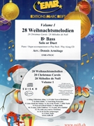 28 Weihnachtsmelodien Vol. 1 by Armitage Dennis for 2 Bb Bass w/ Audio (2 Bb Bass and CD Play Back / Play Along)