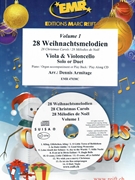 28 Weihnachtsmelodien Vol. 1 by Armitage Dennis for Viola Violoncello w/ Audio (Viola Violoncello and CD Play Back / Play Along)