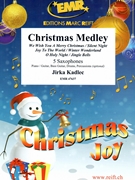 Christmas Medley by Kadlec Jirka for 5 Saxophones (5 Saxophones (S(A)A(T)A(T)TB) (Piano / Guitar Bass Guitar Drums Percussion (optional)))