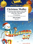 Christmas Medley by Kadlec Jirka for 5 Trombones (5 Trombones (Piano / Guitar Bass Guitar Drums Percussion (optional)))