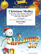 Christmas Medley by Kadlec Jirka for 4 Trumpets and Piano (4 Trumpets and Piano (Piano / Guitar Bass Guitar Drums Percussion (optional)))