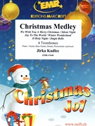 Christmas Medley by Kadlec Jirka for 4 Trombones and Piano (4 Trombones and Piano (Piano / Guitar Bass Guitar Drums Percussion (optional)))
