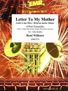 Letter To My Mother by Willener Rene - Jirka Kadlec - for 4 - Part Ensemble (4 - Part Ensemble (Keyboard Guitar and Drums) (Piano / Guitar Bass Guitar Drums Percussion (optional)))