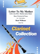 Letter To My Mother by Willener Rene - Jirka Kadlec - for Bass Clarinet and Piano (Bass Clarinet and Piano)