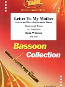 Letter To My Mother by Willener Rene - Jirka Kadlec - for Bassoon and Piano (Bassoon and Piano)