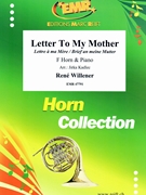 Letter To My Mother by Willener Rene - Jirka Kadlec - for Horn and Piano (Horn and Piano)