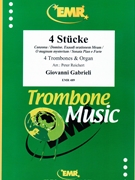 4 Stucke by Gabrieli Giovanni - Peter Reichert - for 4 Trombones and Organ (4 Trombones and Organ)