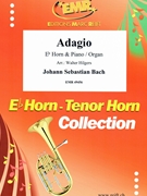 Adagio by Bach Johann Sebastian - Walter Hilgers - for Eb Horn and Piano (Eb Horn and Piano)