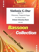 Sinfonia G-Dur by Bach Johann Sebastian - Klemens Schnorr - for 3 Bassoons and Organ (3 Bassoons and Organ (+ Timpani))