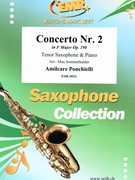 Concerto Nr. 2 by Ponchielli Amilcare - Sommerhalder Max - for Tenor Saxophone and Piano (Tenor Saxophone and Piano)