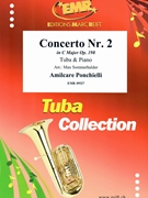 Concerto Nr. 2 by Ponchielli Amilcare - Sommerhalder Max - for Tuba and Piano (Tuba and Piano)