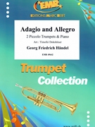 Adagio and Allegro by Handel George Frideric - Timofei Dokshitser - for 2 Piccolo Trumpets and Piano (2 Piccolo Trumpets and Piano)