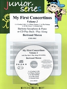 My First Concertinos Volume 2 by Moren Bertrand for Baritone Saxophone and Piano (Baritone Saxophone and Piano (+ Play Back / Play Along CD optional))