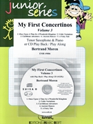 My First Concertinos Volume 3 by Moren Bertrand for Tenor Saxophone and Piano (Tenor Saxophone and Piano (+ Play Back / Play Along CD optional))