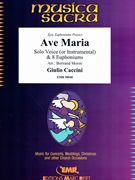 Ave Maria by Caccini Giulio - Moren Bertrand - for 8 Euphoniums and Solo Voice (8 Euphoniums and Solo Voice (String Bass Glockenspiel Timpani (optional))