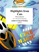 Highlights From Cats by Lloyd Webber Andrew - Mortimer John Glenesk - for 2 Cornets Eb Horn and Euphonium (2 Cornets Eb Horn and Euphonium)