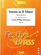 Sonatina in D minor by Telemann Georg Philipp - Kanzleiter Dieter - for 2 Cornets Eb Horn and Euphonium (2 Cornets Eb Horn and Euphonium)