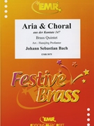 Arie & Choral by Bach Johann Sebastian - Hansjorg Profanter - for 2 Trumpets Horn Trombone Tuba and Organ (2 Trumpets Horn Trombone Tuba and Organ)