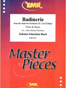 Badinerie by Bach Johann Sebastian - Mortimer John Glenesk - for Flute and Piano (Flute and Piano)