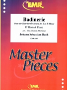 Badinerie by Bach Johann Sebastian - Mortimer John Glenesk - for Eb Horn and Piano (Eb Horn and Piano)