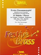 Erstes Zusammenspiel by Sturzenegger Kurt for 2 Trumpets Trombone and Piano (2 Trumpets Trombone and Piano (Organ))