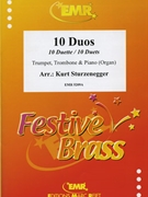 10 Duos by Sturzenegger Kurt for Trumpet (Trumpet (Cornet) Trombone and Piano (Organ))