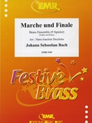 Marche und Finale by Bach Johann Sebastian - Drechsler Hans-Joachim - for 4 Trumpets 2 Horns 2 Trombones Tuba Timpani (4 Trumpets 2 Horns 2 Trombones Tuba Timpani (optional))