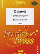 Quintett by Raselli Francesco for 2 Trumpets Horn Trombone and Tuba (2 Trumpets Horn Trombone and Tuba)