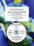 Album Volume 1 by Naulais Jerome for 5 - Part Ensemble and Piano / Keyboard (5 - Part Ensemble and Piano / Keyboard (Keyboard and Percussions optional + Play Back / Play Along CD))