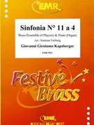 Sinfonia # 11 a 4 by Kapsberger Giovanni Girolamo - Freiberg Irmtraut - for 2 Trumpets Trombone and Tuba (2 Trumpets Trombone and Tuba (+ Piano (Organ)))