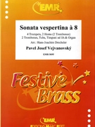 Sonata vespertina a 8 by Vejvanovsky Pavel Josef - Drechsler Hans-Joachim - for 4 Trumpets 2 Horns 2 Trombones Tuba Timpani (4 Trumpets 2 Horns 2 Trombones Tuba Timpani (optional) (Organ and Timpani optional))
