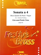 Sonata a 4 by Cima Giovanni Paolo - Freiberg Irmtraut - for 2 Trumpets Trombone and Euphonium (2 Trumpets Trombone and Euphonium)
