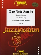 One Note Samba by Jobim Antonio Carlos - Lang Walter - for 2 Trumpets Horn Trombone and Tuba (2 Trumpets Horn Trombone and Tuba)