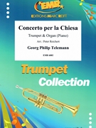 Concerto per la Chiesa by Telemann Georg Philipp - Peter Reichert - for Trumpet and Piano (Trumpet and Piano)