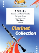 3 Stucke by Reger Max - Kraus Eberhard - for Clarinet and Organ (Clarinet and Organ)