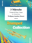 3 Marsche by Mozart Wolfgang Amadeus - Kraus Eberhard - for Trumpet and Organ (Trumpet and Organ)