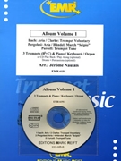 Album Volume 1 by Naulais Jerome for 3 Trumpets and Organ (3 Trumpets and Organ (Piano (Keyboard / Organ) Percussion + Play Back / Play Along CD optional))