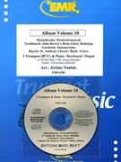 Album Volume 10 by Naulais Jerome for 3 Trumpets and Piano (3 Trumpets and Piano (Piano (Keyboard / Organ) Percussion + Play Back / Play Along CD optional))