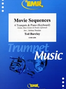 Movie Sequences by Barclay Ted - Naulais Jerome - for 4 Trumpets and Piano (4 Trumpets and Piano (Guitar Bass Guitar and Drums optional))