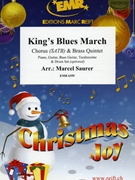 King\'s Blues March by Saurer Marcel for Brass Band (Brass Band (Flexi-Brass (5 Parts) and Chorus SATB (Piano Guitar Bass Guitar Percussions and Drum Set optional)))