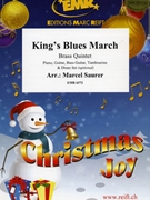 King's Blues March by Saurer Marcel for 2 Trumpets Horn Trombone Tuba Guitar Bass Drums (2 Trumpets Horn Trombone Tuba Guitar Bass Drums (Piano Guitar Bass Guitar Tambourine and Drum Set optional))