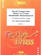 Ave Verum (Mozart) / Trumpet Tune (Purcell) / Hochzeitsmarsch (Mendelssohn) by Michel Jean-Francois for 2 Trombones and Piano (2 Trombones and Piano)