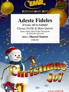 Adeste Fideles by Saurer Marcel for 2 Trumpets Horn Bass Trombone and Chorus (2 Trumpets Horn Bass Trombone and Chorus (Piano Guitar Bass Guitar Percussions and Drum Set optional))