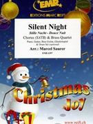 Silent Night by Saurer Marcel for 2 Trumpets Horn Bass Trombone and Chorus (2 Trumpets Horn Bass Trombone and Chorus (Piano Guitar Bass Guitar Glockenspiel and Drum Set optional))