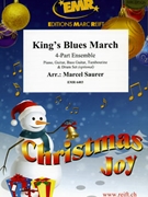 King\'s Blues March by Saurer Marcel for Small Ensembles (Small Ensembles (Concert Band) (Flexi-Band (4 Parts) Piano Guitar Bass Guitar Tambourine and Drum Set optional))