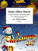 King\'s Blues March by Saurer Marcel for 4 - Part Ensemble and Chorus (4 - Part Ensemble and Chorus (Piano Guitar Bass Guitar Tambourine and Drum Set optional))