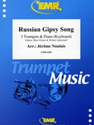 Russian Gipsy Song by Naulais Jerome for 3 Trumpets and Piano (3 Trumpets and Piano (Guitar Bass Guitar and Drums optional))